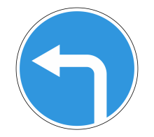  Дорожный знак 4.1.3 - Движение налево