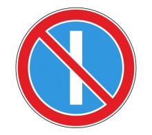 Дорожный знак 3.29 - Стоянка запрещена по нечетным числам месяца