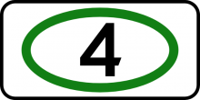 Дорожный знак 8.25 - Экологический класс транспортного средства