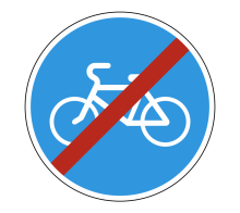  Дорожный знак 4.4.2 - Конец велосипедной дорожки